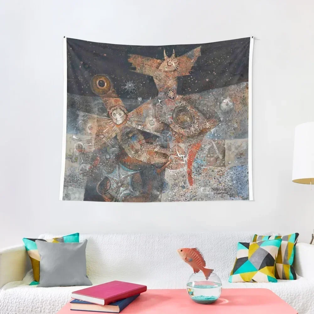 Night Flight of Dread and Delight , by Skunder Boghossian Tapestry Aesthetic Room Decor Korean Decoration For Rooms Tapestry