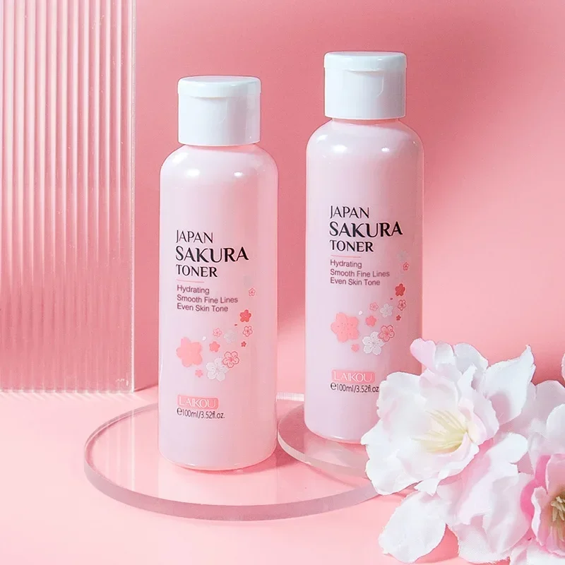 LAIKOU fleurs de cerisier visage tonique hydratant en profondeur contrôle de l'huile rétrécissement