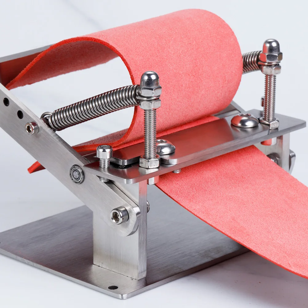 Leather Skiver, Manual Skiving Machine for Leather Splitter with G-Clip,Strap Cutting Thinning Tools, Leathercraft Working DIY