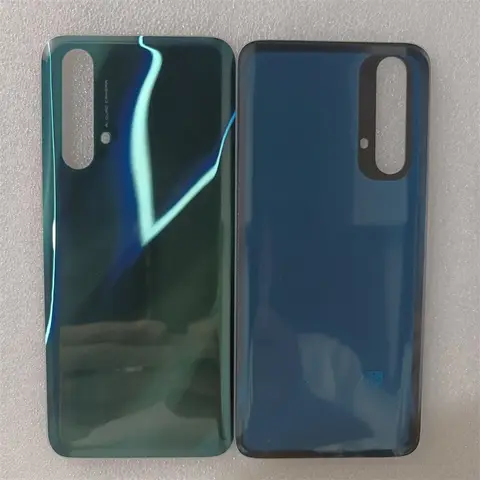 Realme X50 5G RMX2144 배터리 커버 후면 유리 패널 Oppo Realme X3 SuperZoom RMX2142 배터리 커버 용 후면 하우징 케이스