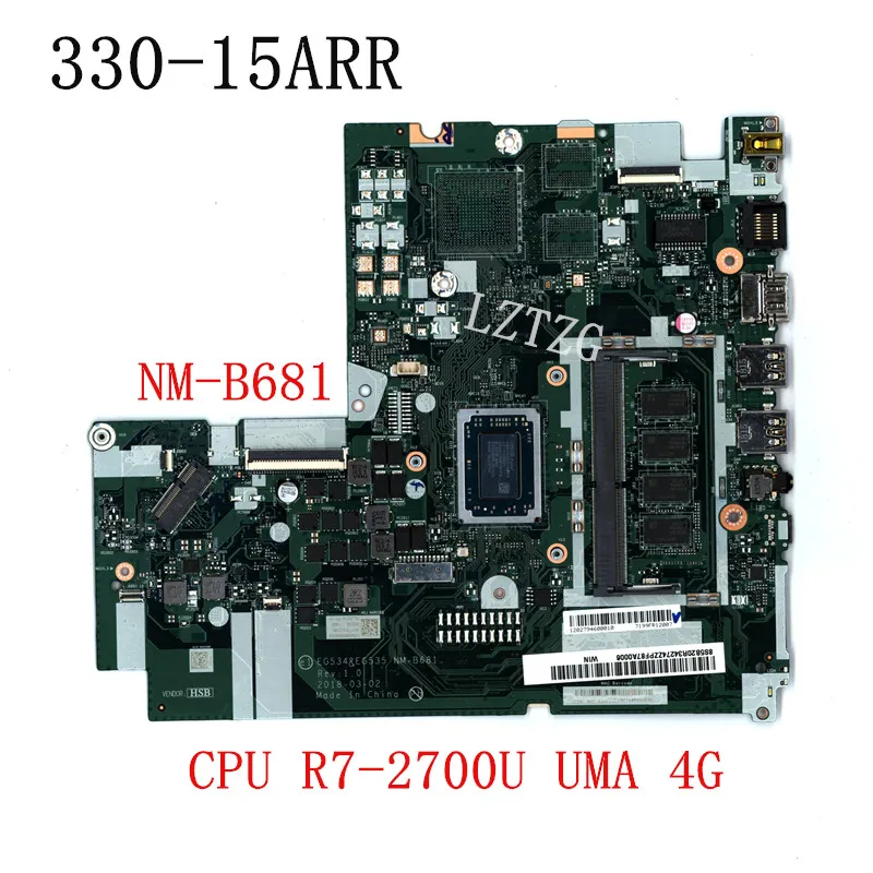 

NM-B861 для Lenovo Ideapad 330-15ARR материнская плата для ноутбука, системная плата, центральный процессор 4G UMA FRU 5B20R34274