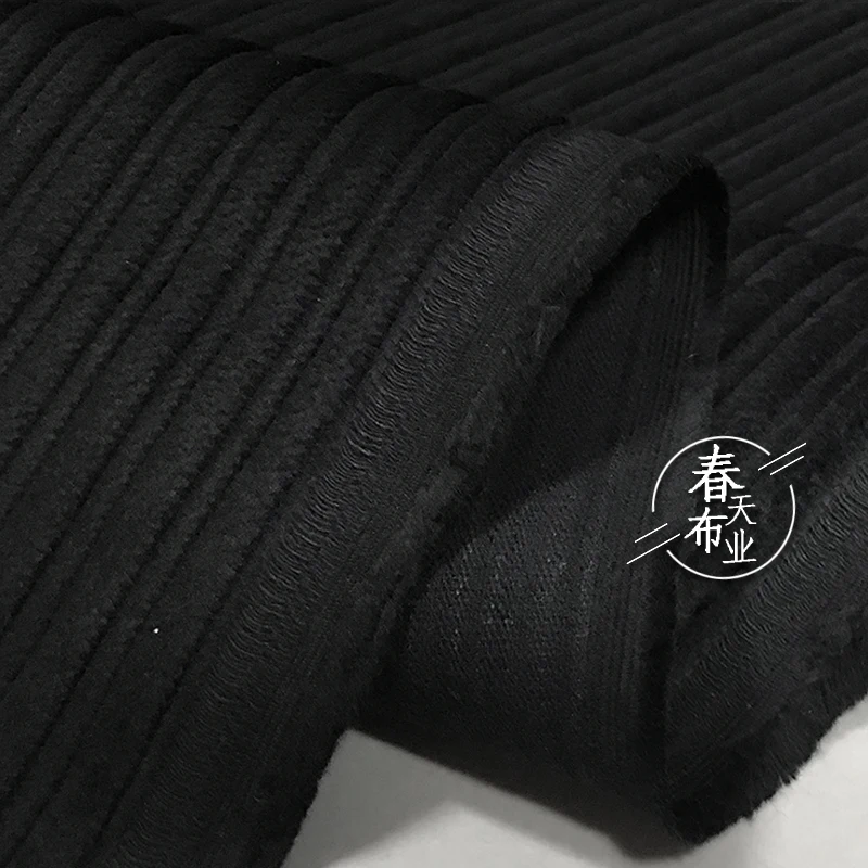 Corduroy Fabric Black Suit Pants Jacket Clothing Designer Fabrics By The Meters Apparel Diy Sewing Cotton Nylon Material