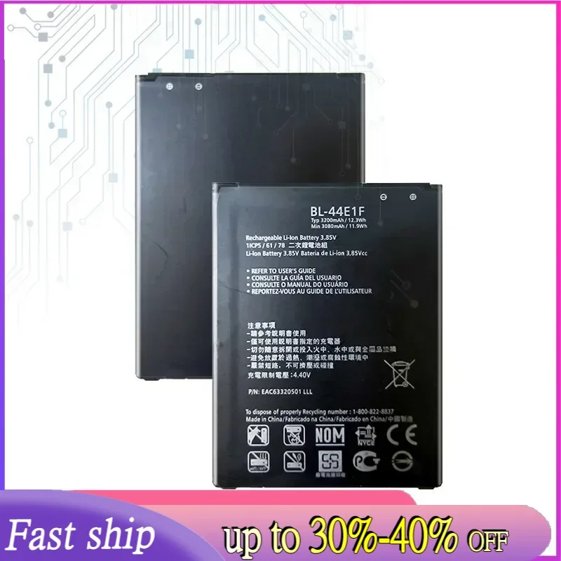 Mobile Phone Li-Ion Battery For LG V20 H990N F800 H990 3200Mah BL-44E1F Batteries Bateria