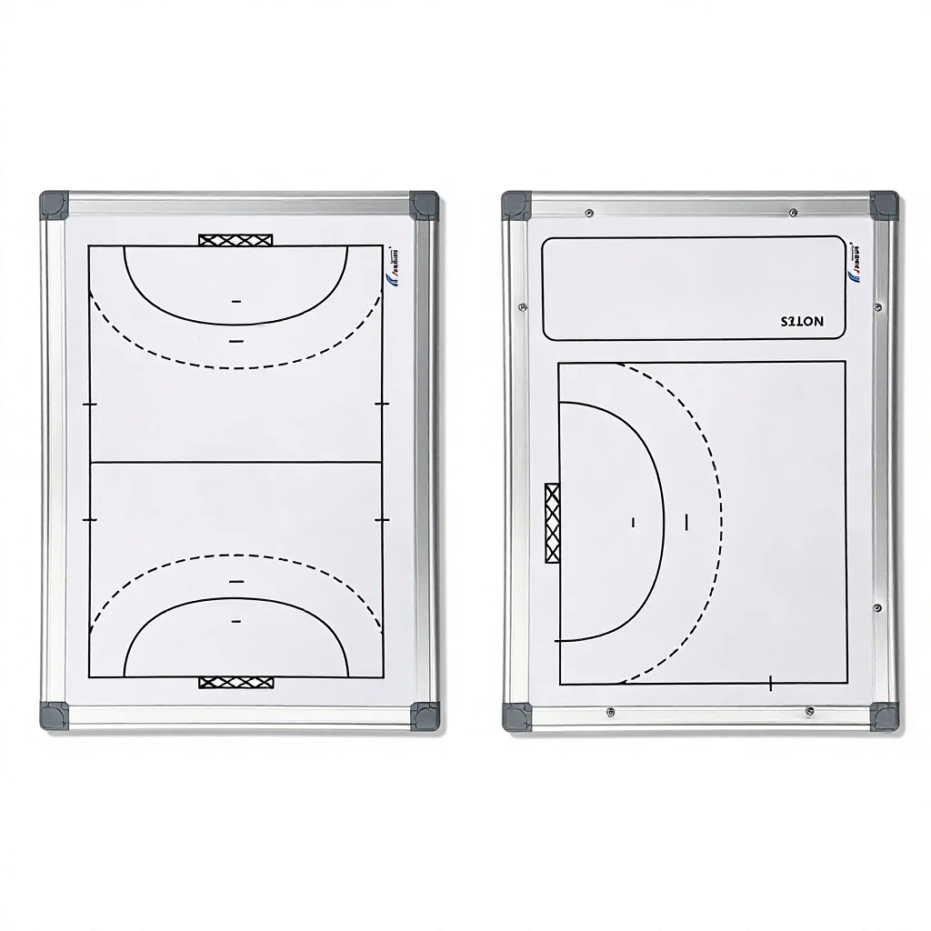 Double Sided PVC Handheld Tennis Coach Board Erasable Writable Tactical Board with Magnetic Markers