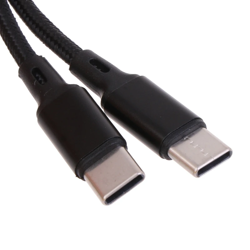 2 in 1 USB Type C To 2 Type C Male to Male Cable Mobile Phone Fast Charging Cable For Huaiwei Samgsung Xiaomi Type C Charge Cord