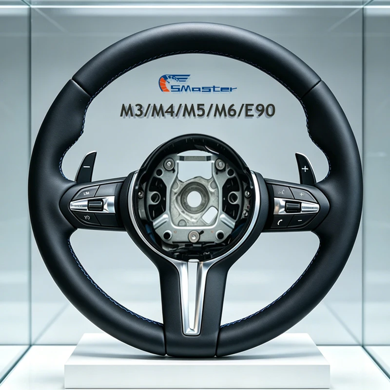 

for BMW e90 F30 F20 F22 F10 F01 F06 F11 E70 E71 F80 F82 F90 Interior Modify M Sport M3 M5 Leather Steering Wheel Car Accessories