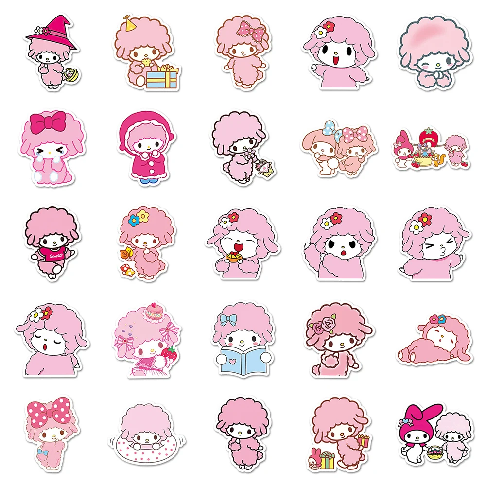 10/30/50PCS Cute My Sweet Piano Melody Anime Cartoon Stickers Kawaii Water Bottle Laptop Phone Stationery Sticker for Kids Toys