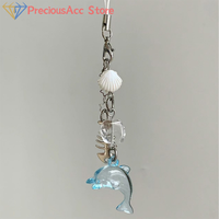 Summer Blue Dolphin Charm Keychain/Phone Charm Handmade Sea Theme Inspired Keychains Accessory Aesthetic Y2k