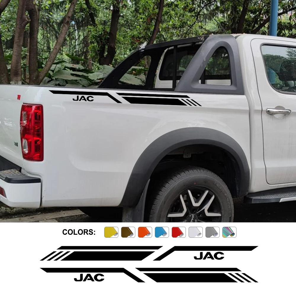 Pickup Side Sticker For JAC T6 T8 T9 Jianghuai Shuailing Car Stripes Style Decor Decal Truck Vinyl Cover Auto Tuning Accessories