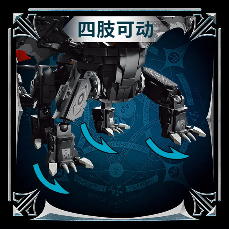 New 68259 1026pcs MOC Classic Anime Flying Dragon Building Blocks Bricks Assembling Model Toys for Children Birthday Gift Set - Image 5