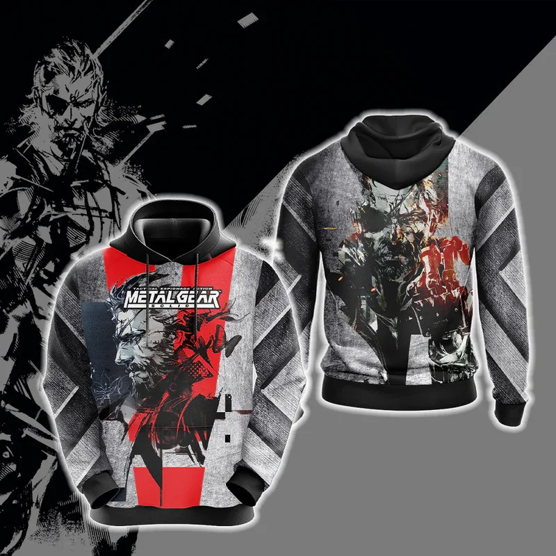 Game Metal Gear Solid Hoodies 3D Print Women/Men Hoodie Sweatshirt Streetwear Hip Hop Pullover Kids Hooded Unisex Clothing