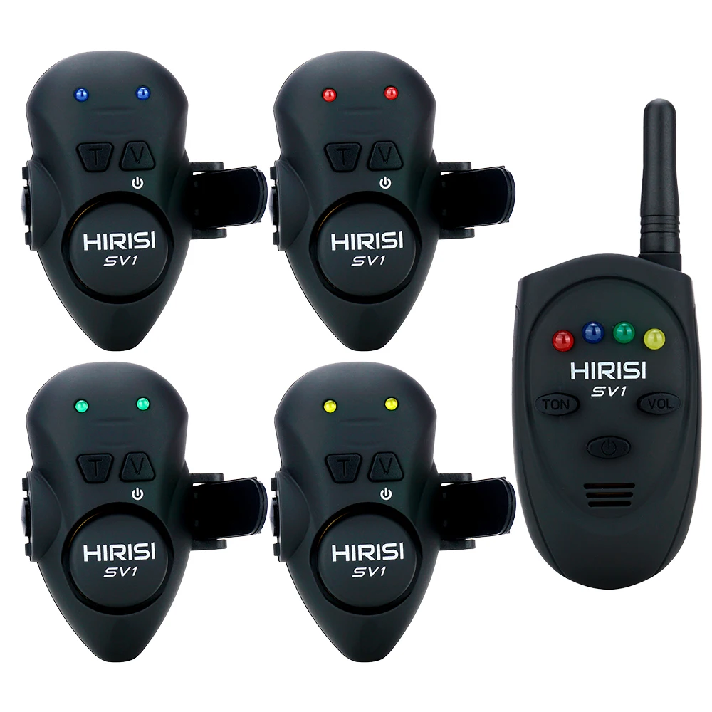 Hirisi Visaas Alarmset Met Draagbare Case Lichtgevende Vissen Beetindicator Karper SV1 Vissen Accessoires