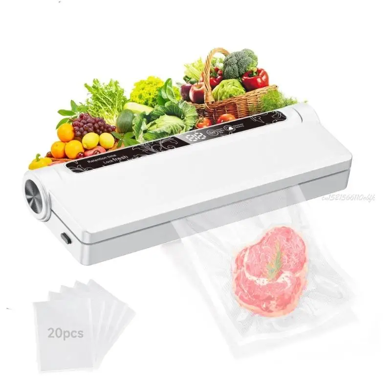 27RB Rapid Vacuum Sealant With 20 Complimentary Bags Extended Conservation Digital Clock Easy Storage Perfect For Meal Ready