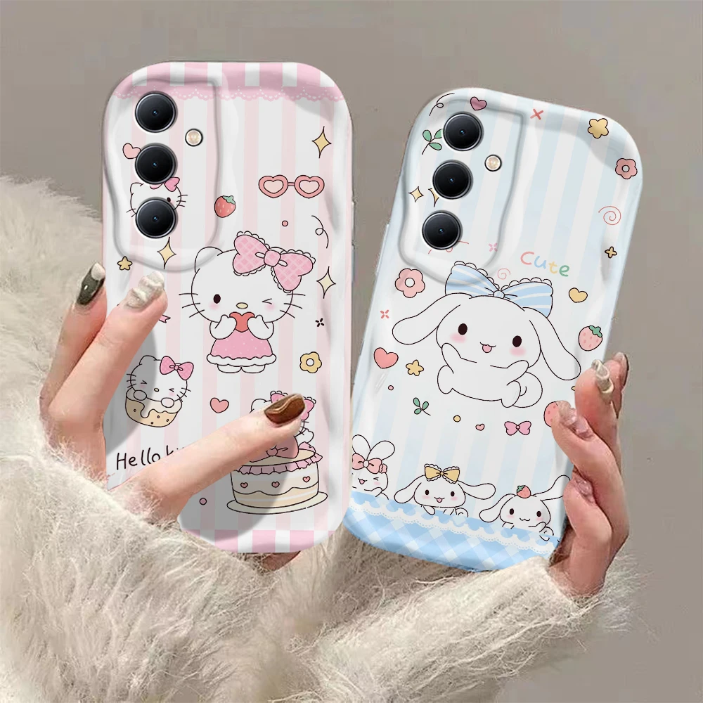 Sanrio Kuromi 3D Wave Case For OPPO A98 A94 A93 A92 A79 A78 A76 A58 A57 A55 A38 A33 A17 A16 A15 2020 4G 5G Back Cover