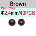 2.4mm Marrón 40 piezas