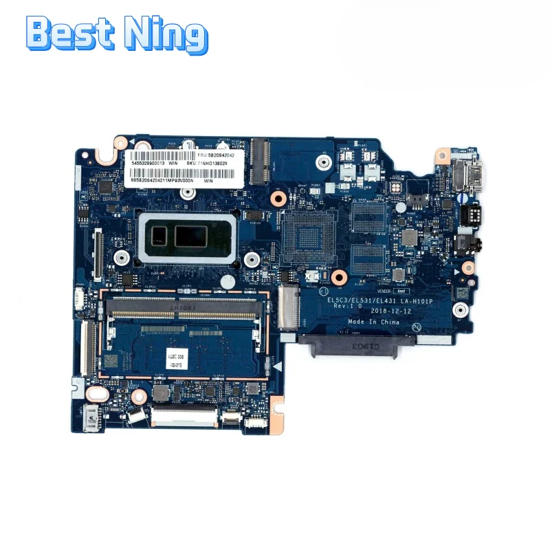 

For Lenovo S340-15IWL Motherboard EL5C3 EL531 EL431 LA-H101P Mainboard with I3-8145U I5-8265U I7-8565U 4GB RAM FRU 5B20S42042