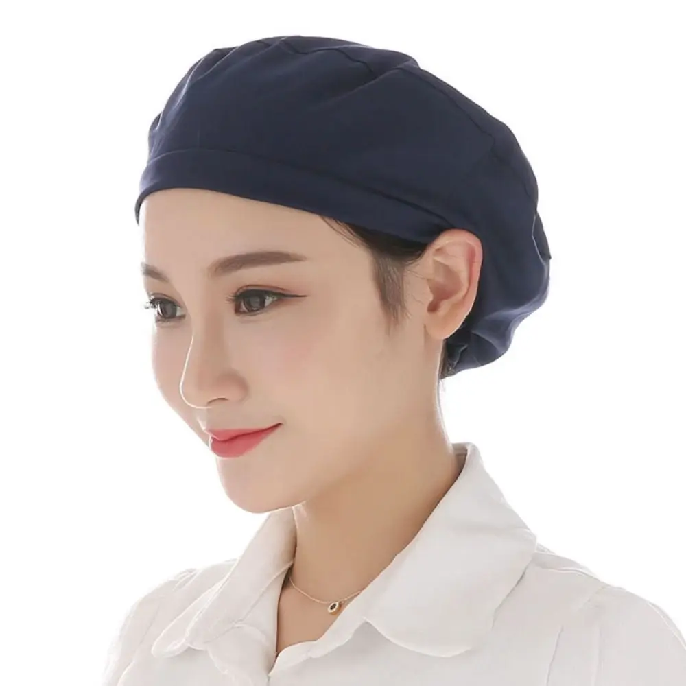 

Chic Cloth Work Hat Work Wear Smoke-proof Dust Chef Hat Breathable Hair Nets Cap Hotel Restaurants