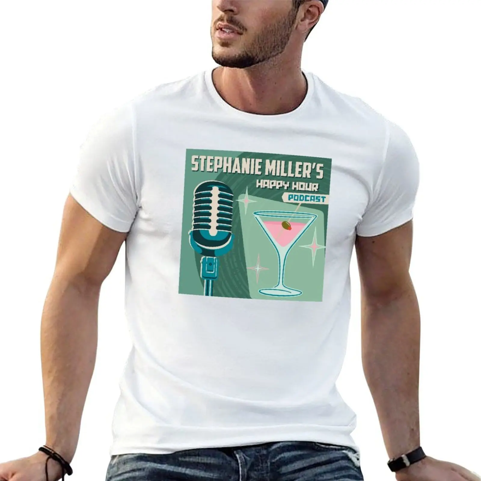 

Stephanie Miller's Happy Hour Podcast T-Shirt t shirts with prints anime tshirt mens graphic t shirts T-shirt