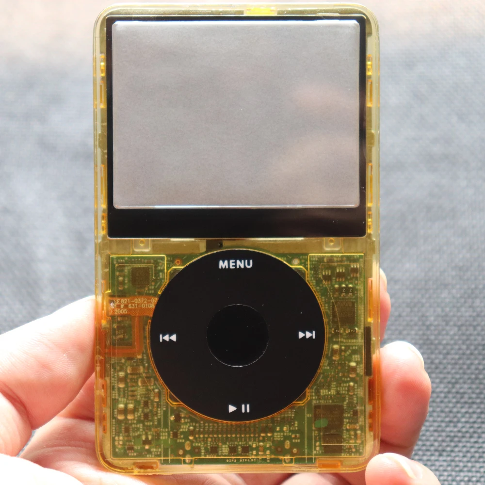 Transparente Frontplatte mit Mittelknopf für iPod Video 5. Generation 30GB 60GB 5.5. Generation 30GB 80GB Kunststoffgehäuse – Detail 16