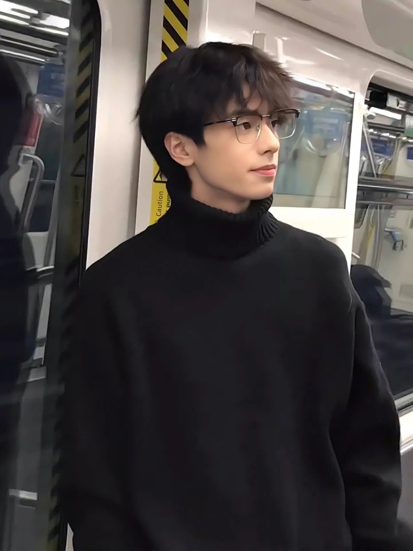 

Мужская зимняя трикотажная кофта с высоким воротником, утепленная, облегающая, мягкая и теплая, базовый слой верхней одежды