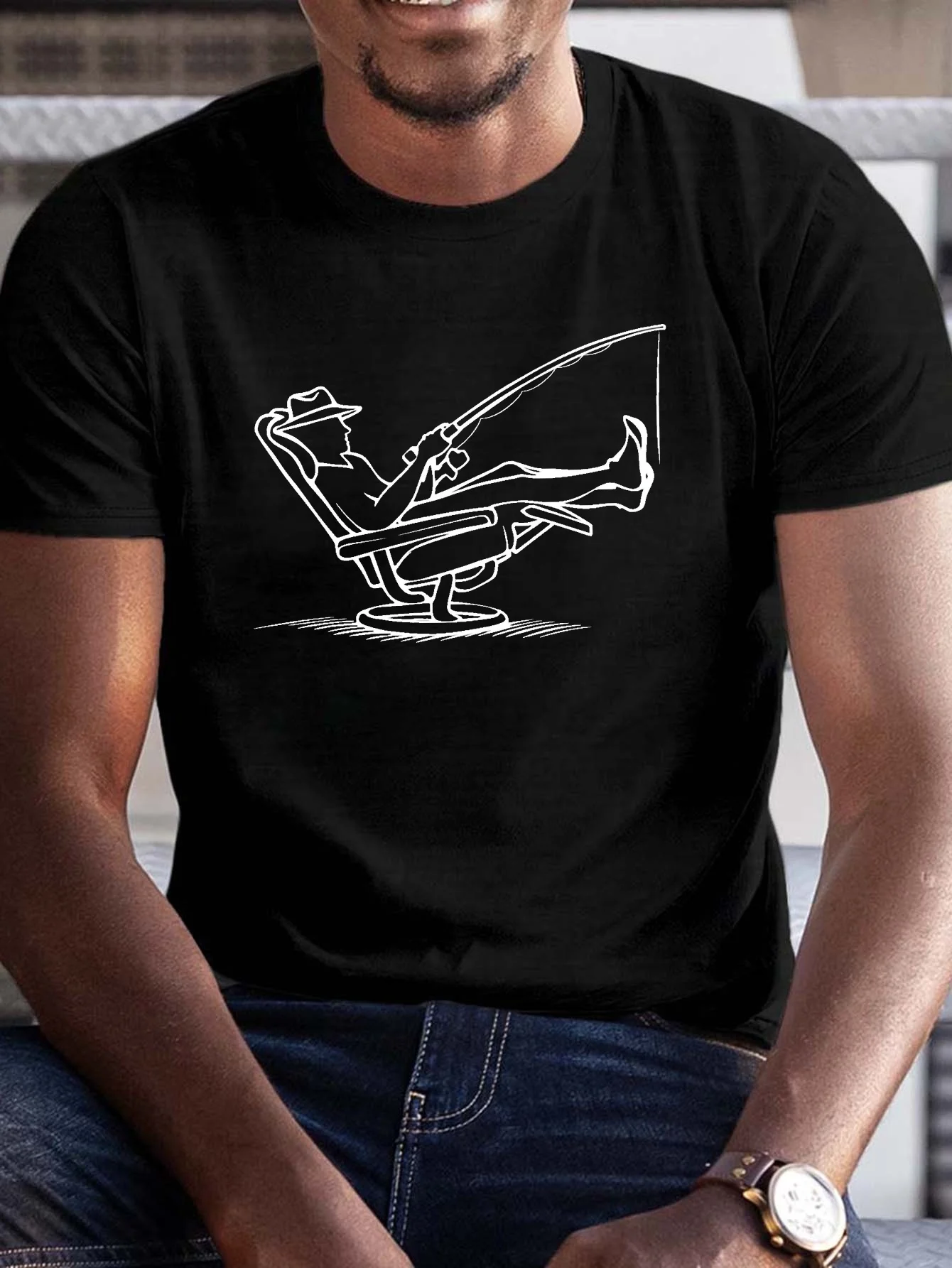 

New t-shirt-Plus Size Men's Summer T-shirt, Relaxation