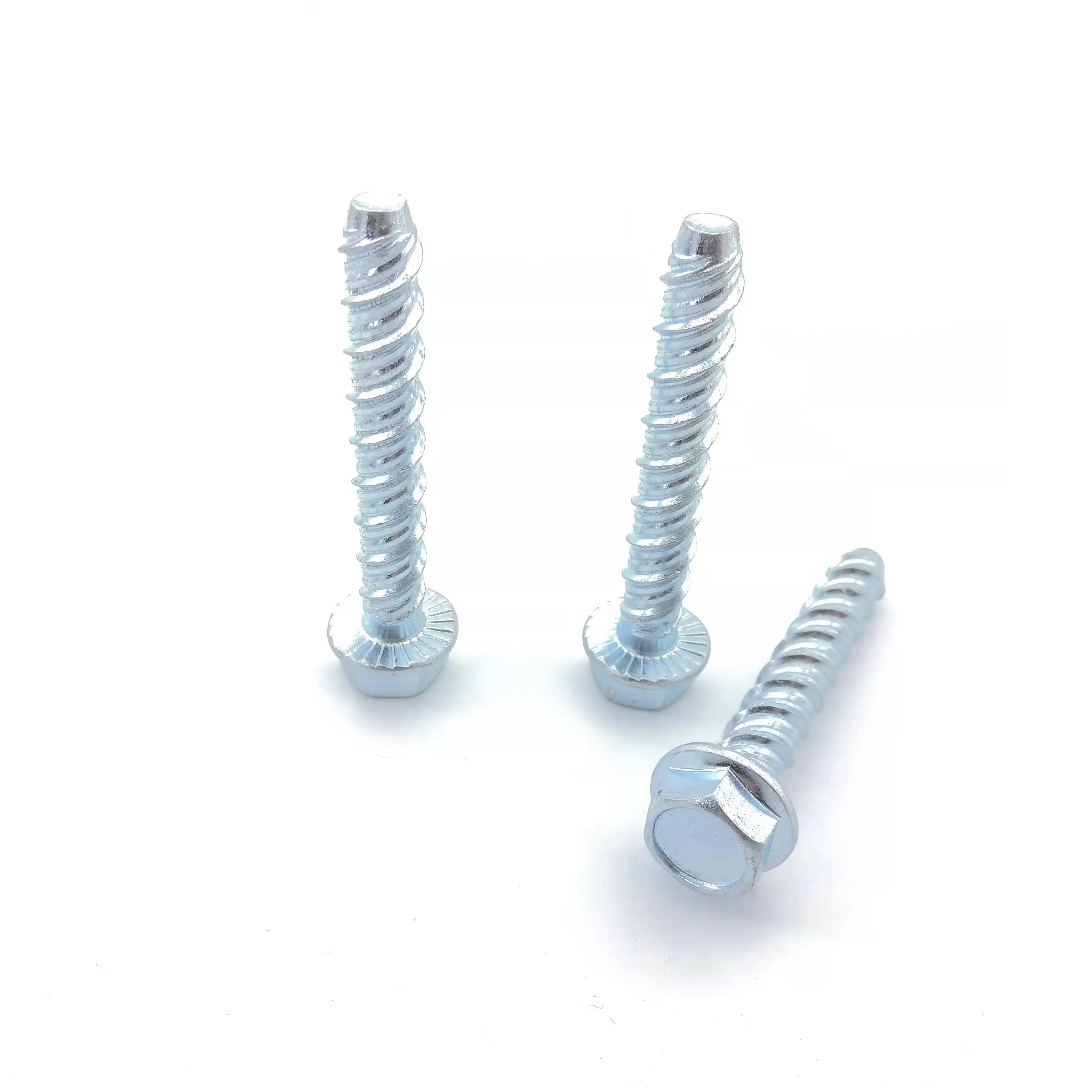 Parafuso de âncora autocorte de concreto, cabeça de flange hexagonal, rosca de concreto, parafuso de âncora auto-corte, parafuso de expansão auto-roscante
