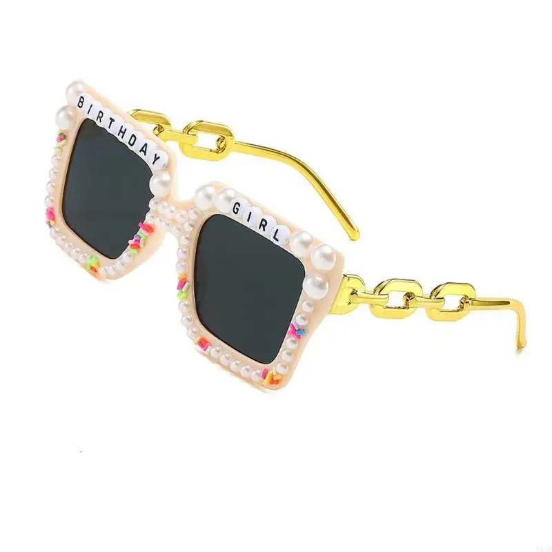 Y5JD polarizzati occhiali da sole oversize sfumature oversize Lens Vintage per Birthday Girl Fashion Accessory
