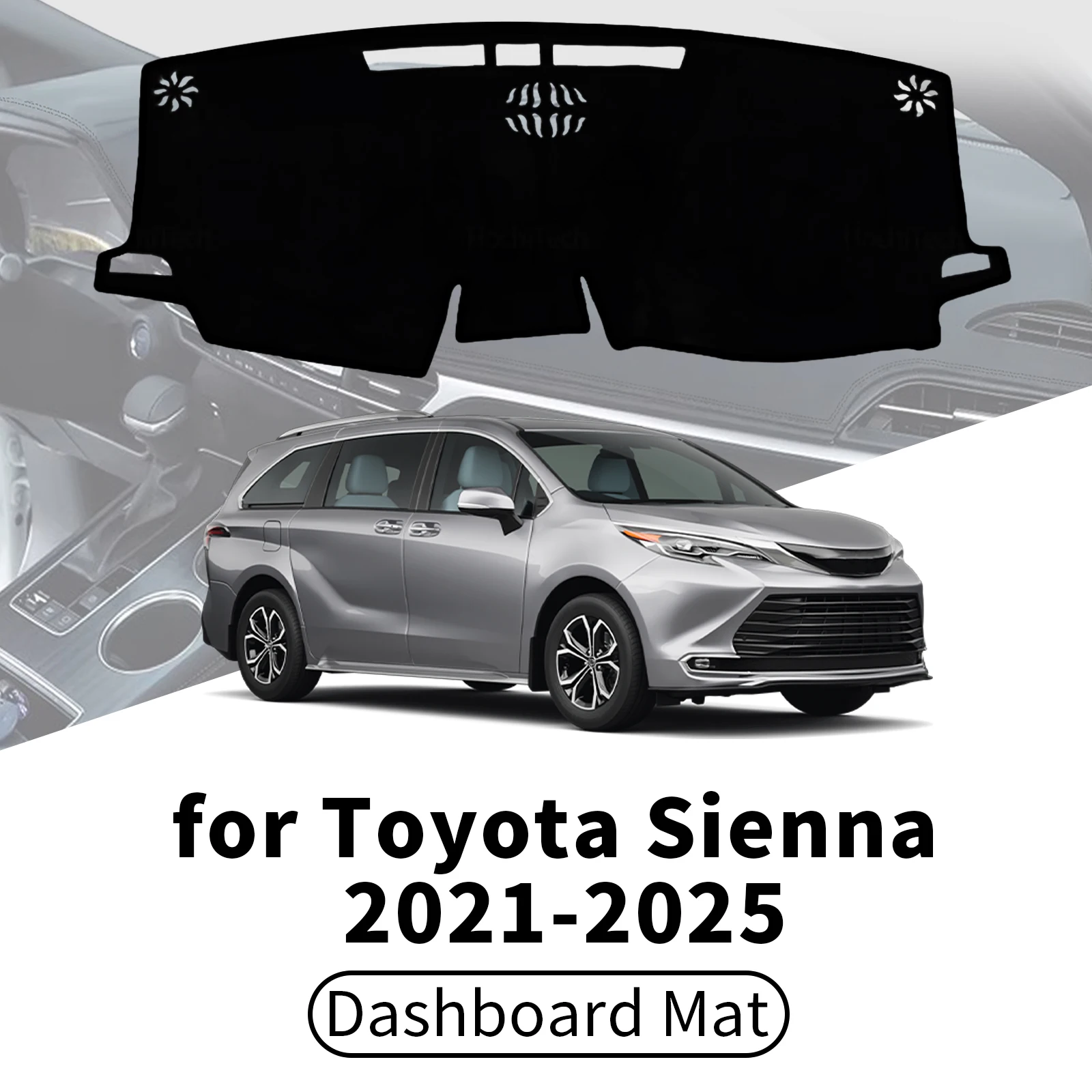 

for Toyota Sienna 2025 2024-2021 XL40 Car Dashboard Cover Dashmat Sunshade Anti‑UV Anti‑Glare Dash Mat Interior Accessories