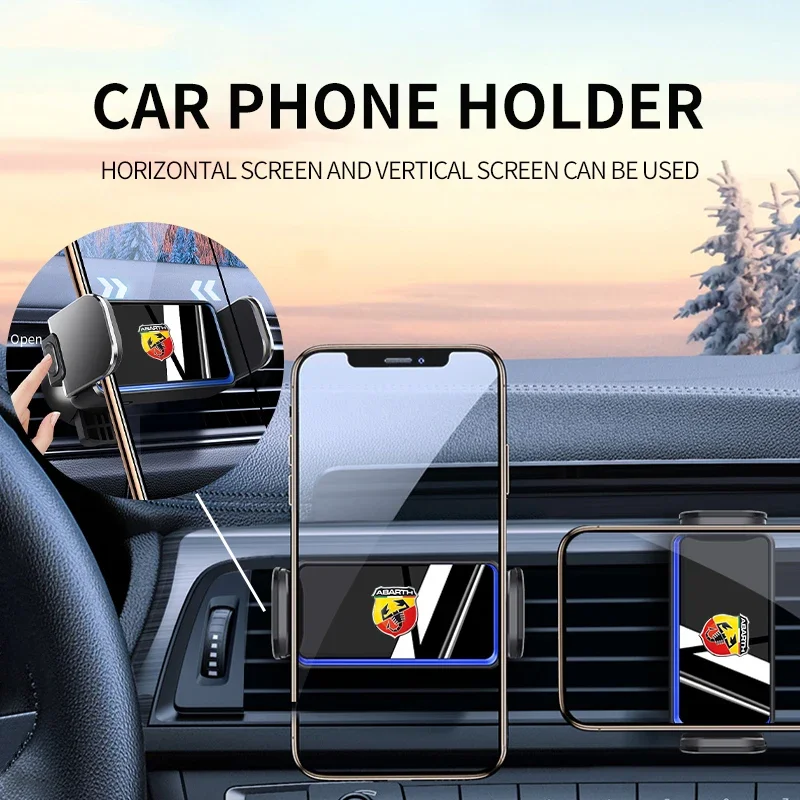 

Автоматический зажимной автомобильный держатель, зажим для вентиляционного отверстия, крепление для смартфона, поддержка Fiat Ducato Grande Minibus Abarth 500 Punto Panda Tipo