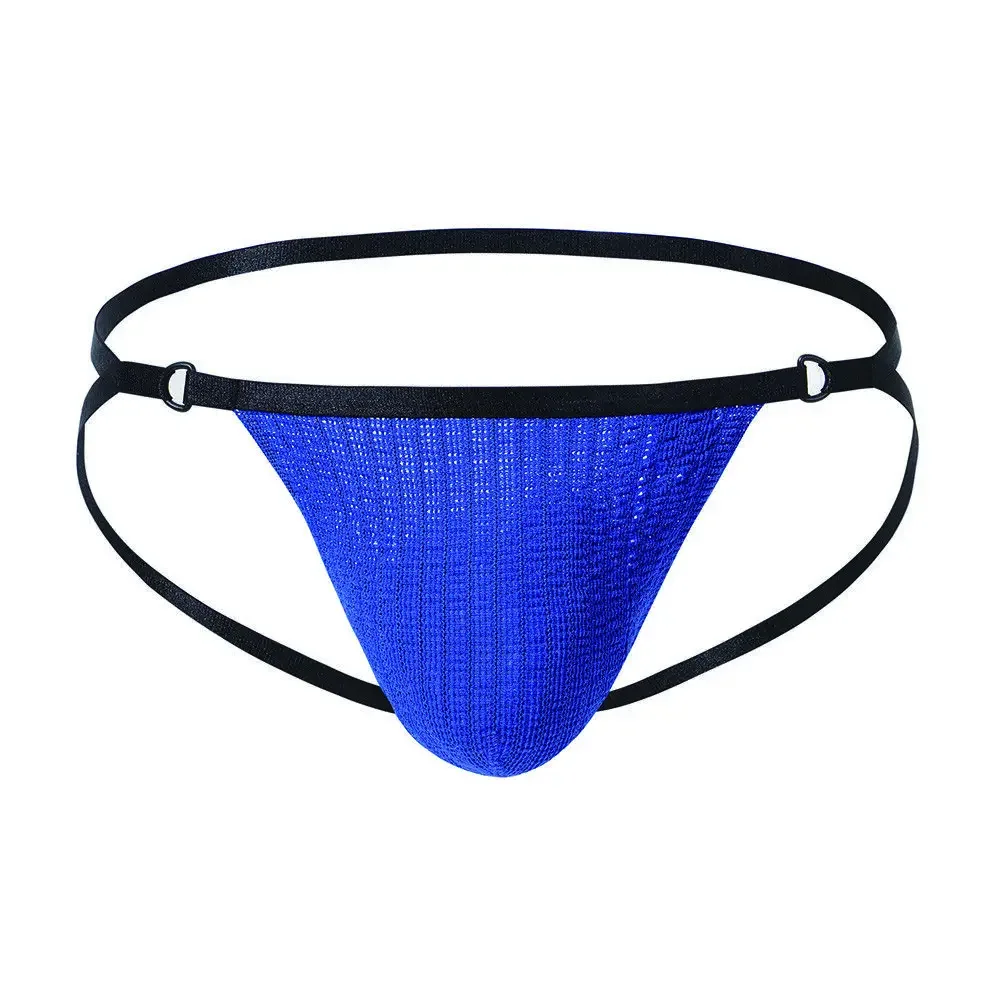 

Jinshi Men's Sexy Jockstrap Rainbow Thongs Underwear Bikini