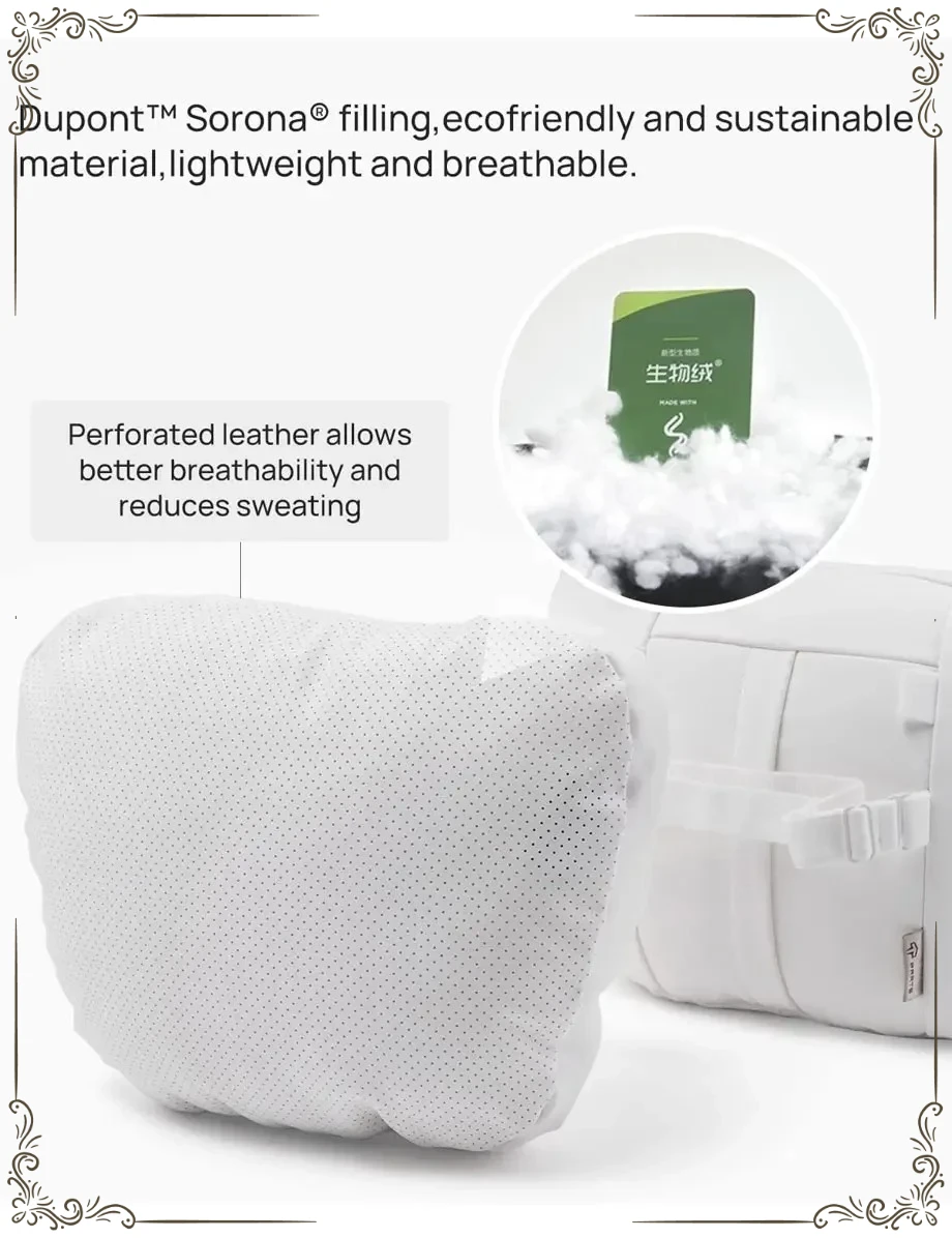 Suede Comfortable Headrest Neck Pillow For Tesla Highland Model 3/Y Model S Model X Accessories Car Neck Pillow for Traveling view 4