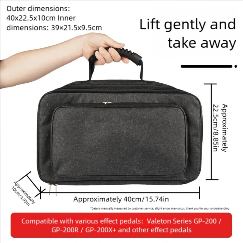 Multipurpose Pedalboard Case Shock Absorbing Padding Efficient Cable Management System Suitable for Stage and Practice