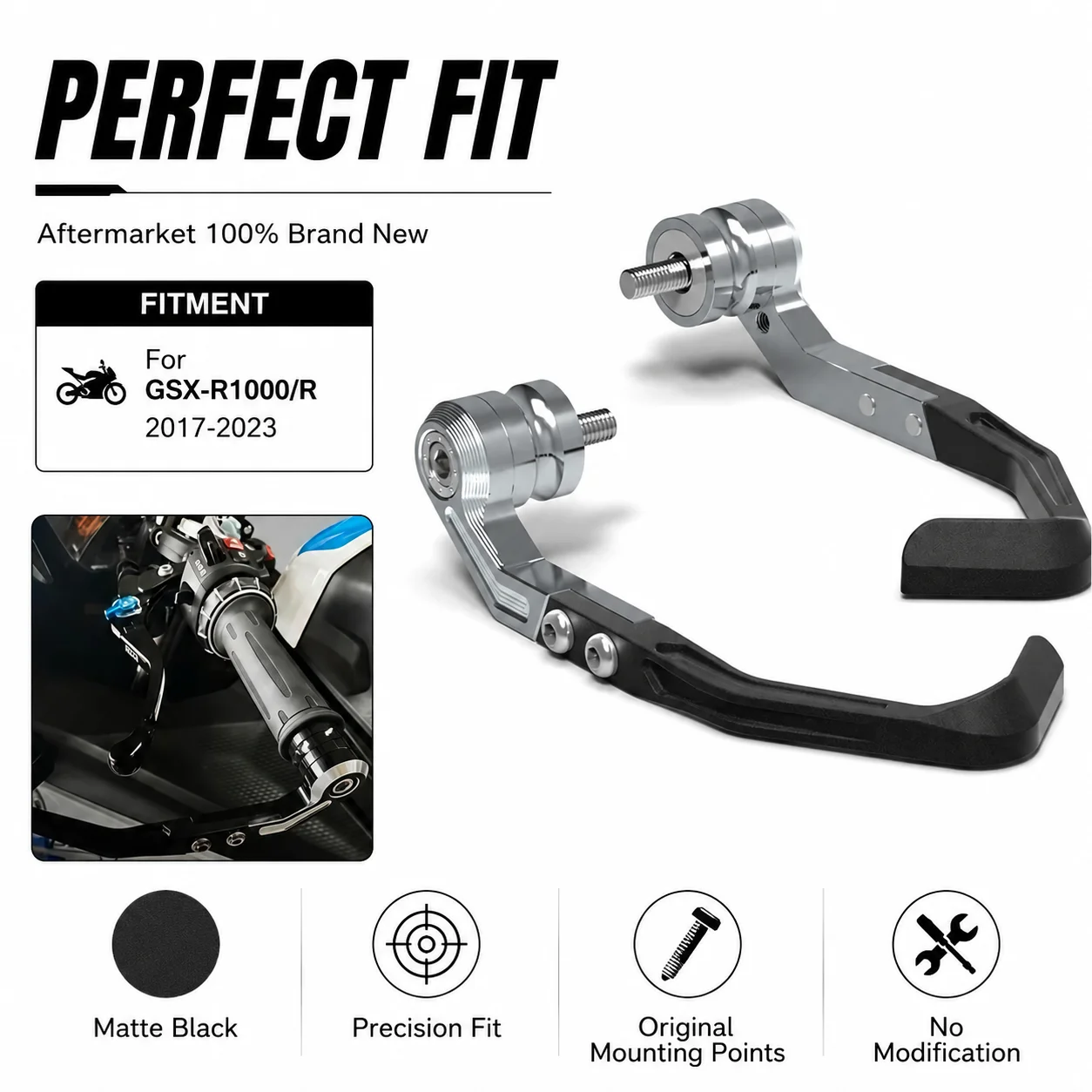 For SUZUKI GSX-R1000 GSX-R1000R 2017-2023 Motorcycle Brake And Clutch Lever Protector Kit Hand protection