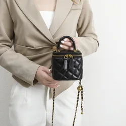 Luxury Designer Women Chain Shoulder Bag Fashion Versatile Shopping Small Square Bag Adjustable Strap Solid Color Crossbody Bags