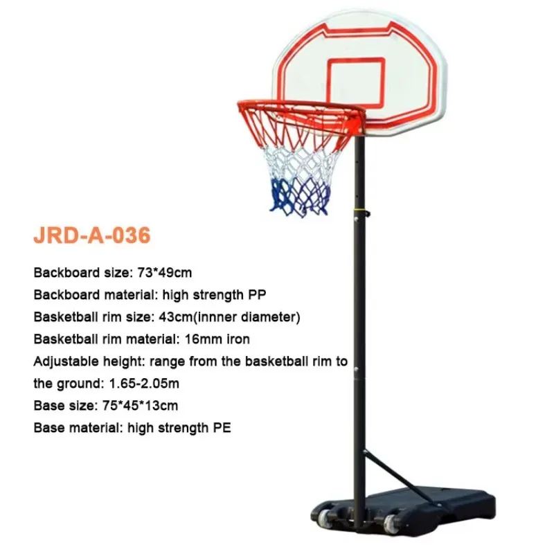 

Good Price Indoor Backboard Adjustable Portable Basketball Hoop Stand Outdoor For Daily Play Safe Stable Durable