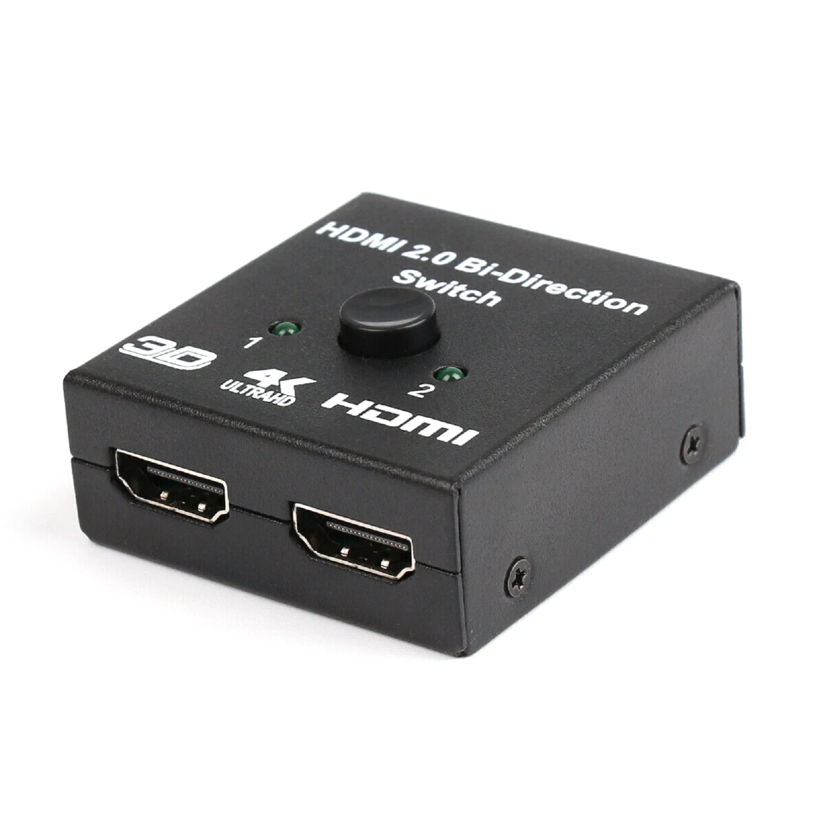 4K HDMI-Compatible Switch 2 Ports Bi-directional 1x2 / 2x1 HDMI-Compatible Switcher Splitter Supports Ultra HD 4K 1080P 3D HDCP