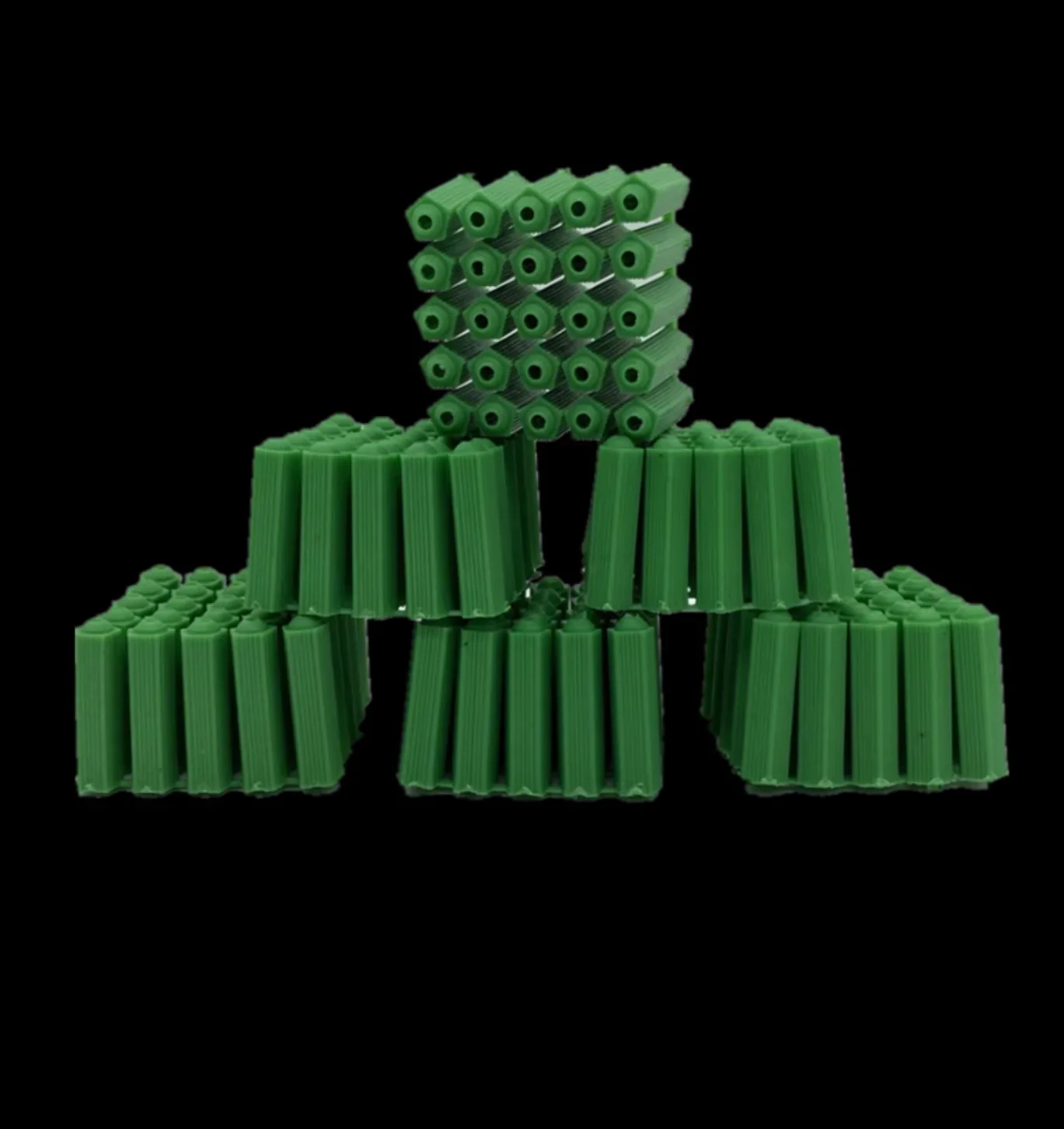 M6 M8 Green Plastic Expansion Tube/rubber Plug/nylon Plunger/Drywall Plastic Wall Plug Anchor Plug Fixing Wall Anchor 100pcs