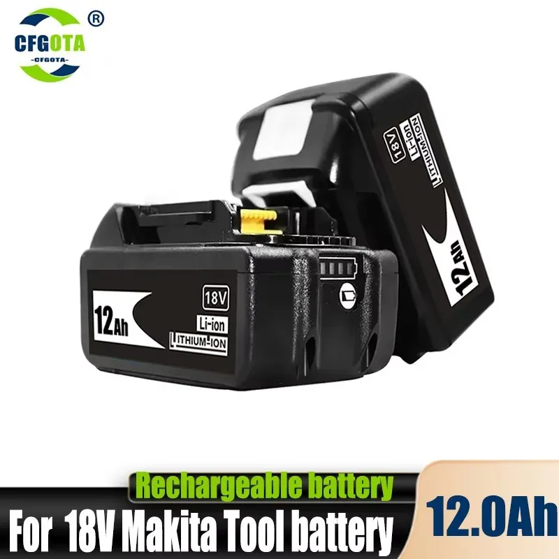 100% Original 18V 12.0Ah Li-Ion Battery For Makita DDF487 DTW700 DGA404 DTD173 DHP487 Replacement 18v Power Tool Battery