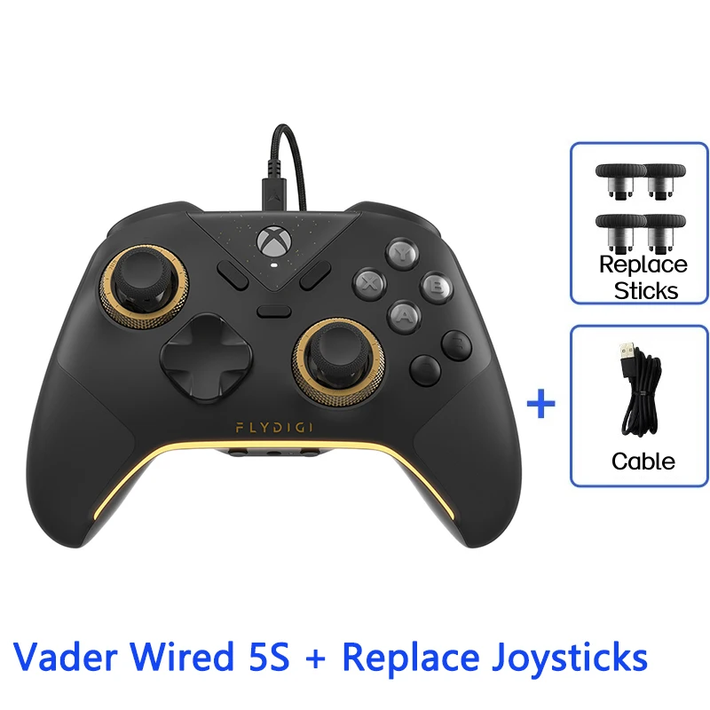 FLYDIGI VADER 5S ゲームコントローラー 有線接続 PC対応、ホール効果