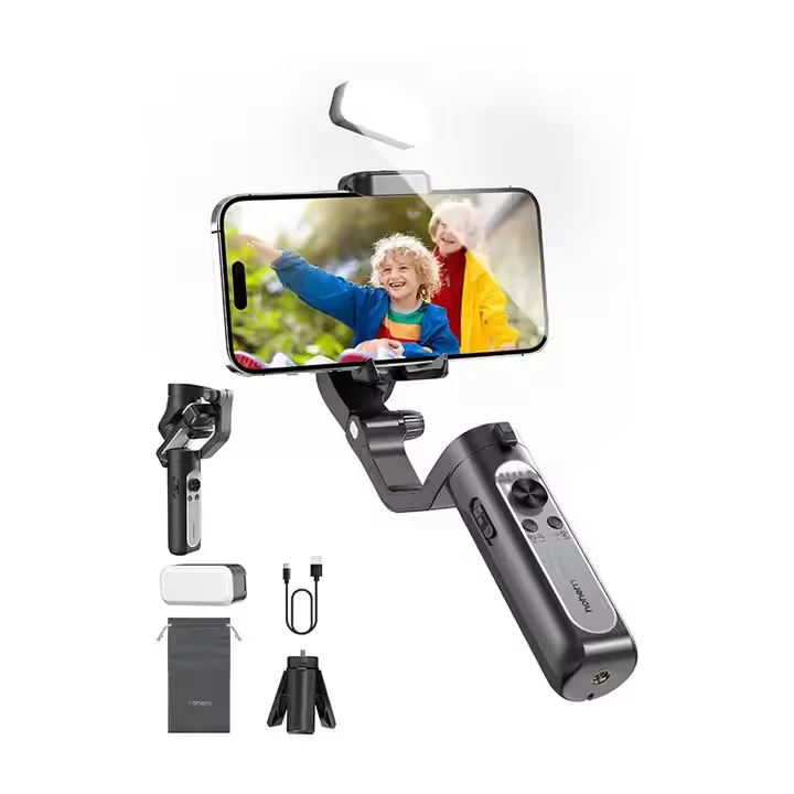 

Hohem iSteady XE Kit Gimbal Stabilizer for Smartphone 3-Axis Gimbal Stabilizer with Magnetic Adjustable Fill Light