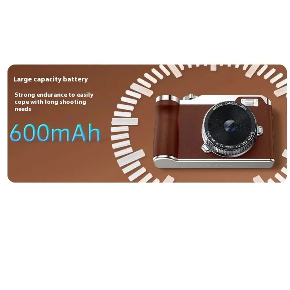 

Front/Rear Dual Camera 4K HD Digital Camera Autofocus 16x Zoom Entry-Level CCD Camera Rechargeable 2.4 Inch Screen