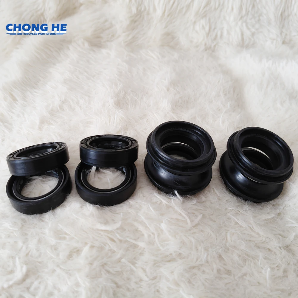 

4pc/8pc/16pc 33x45x10.5 Front Fork Oil Seal 33 45 Dust Cover For SUZUKI RV125 VAN VAN RV 125 NEW BURMA N 200 OEM 51153-03H00-000