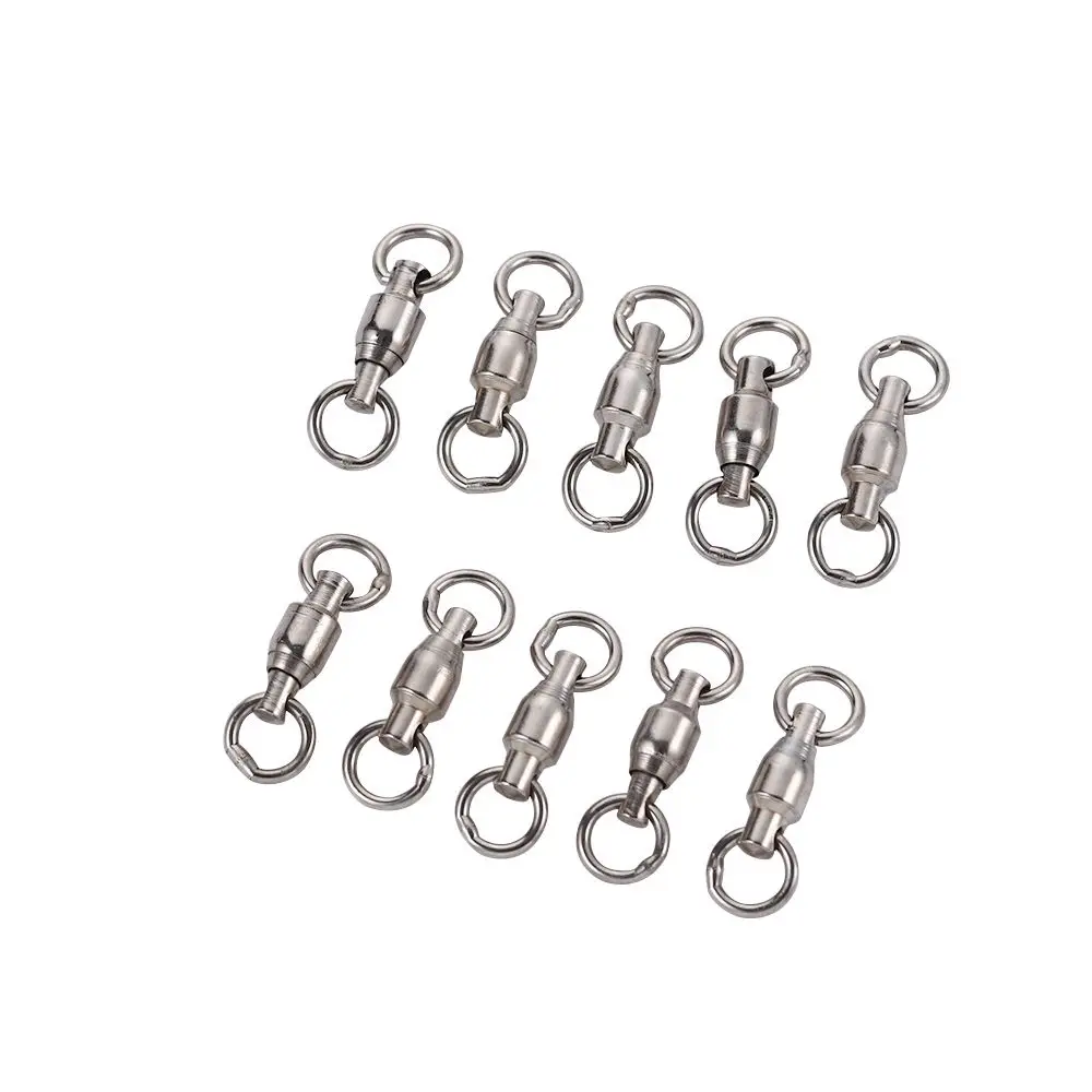 

Super Strong Heavy Duty Fishing Accessories Stainless Steel Hooks Barrel Swivel Ring Ball Bearing Solid Ring Fishing Connector