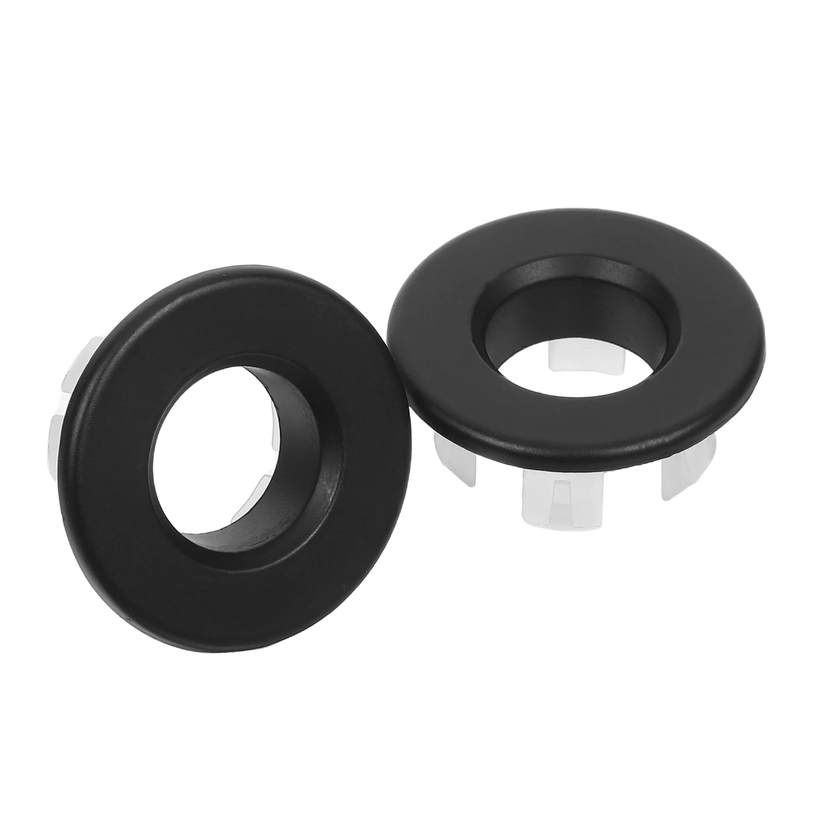 

2 шт. переливная крышка для раковины, черная: накладка для раковины в ванной комнате для универсальной совместимости с умывальником, простая установка, водонепроницаемая защита от засоров