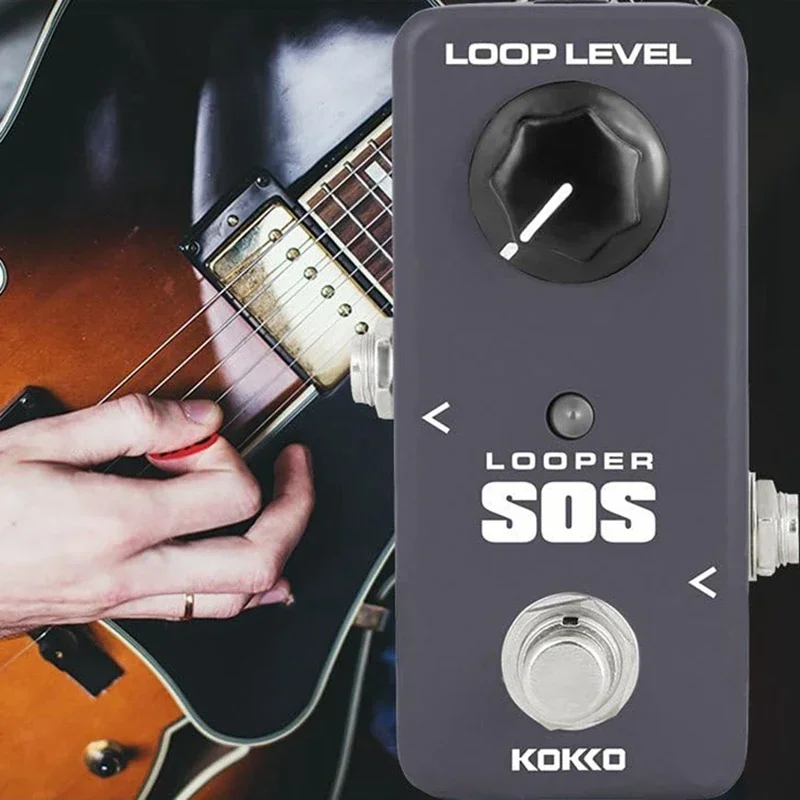 

KOKKO Electric Guitar Effect Pedal FLP2 SOS Looper Effect Pedal True Bypass Mini Single Guitar Pedal Electric Guitar Accessories