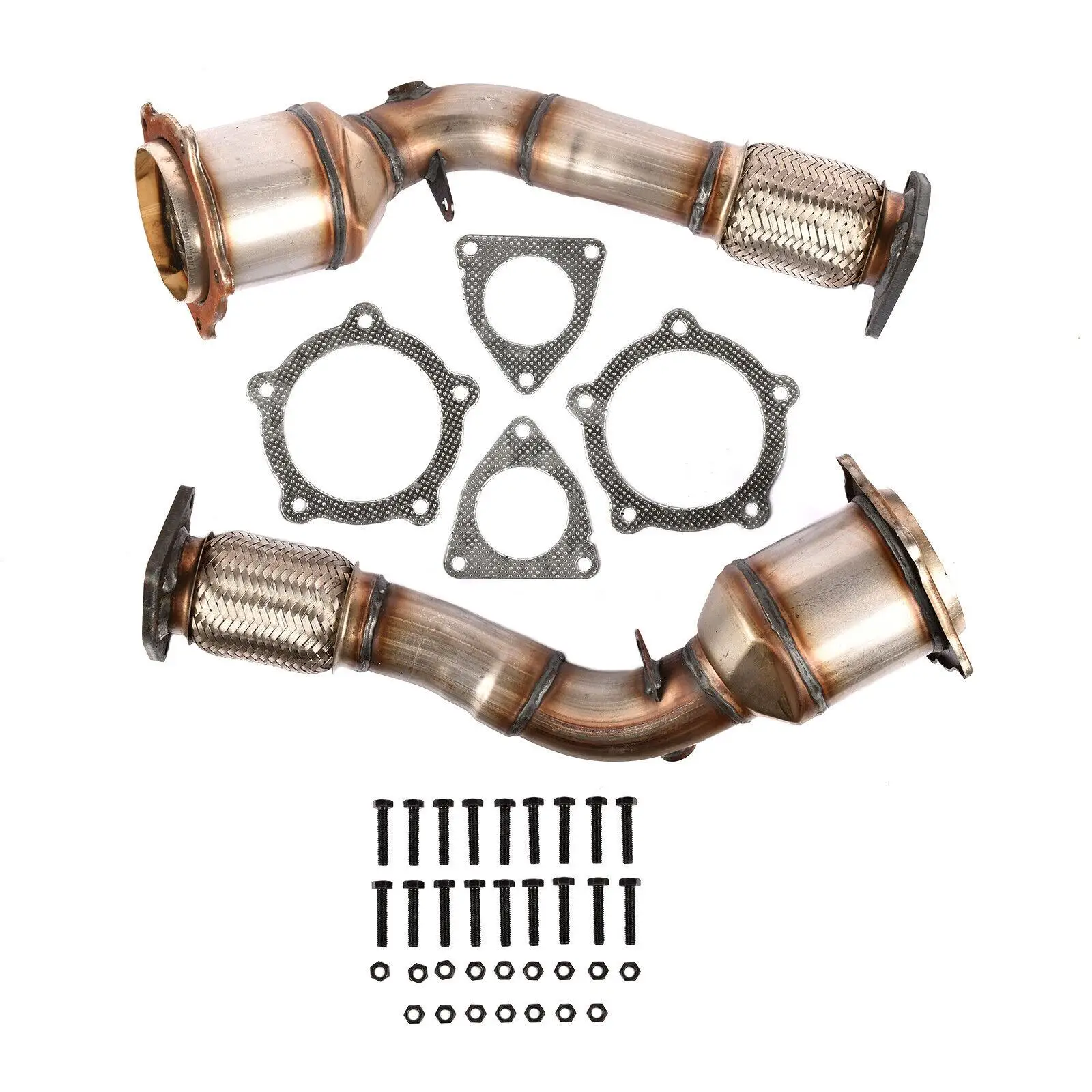 AP01 Left & Right Front Catalytic Converters For Porsche Cayenne 9P S GTS 4.8L 955113021CX 955113022CX 95511302230 95511302130