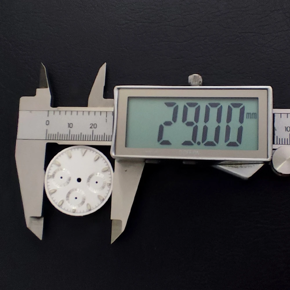 Аксессуары для часов, замена 29 мм, светящийся циферблат для часов VK63, кварцевые часы, модификационные детали, стерильный циферблат часов