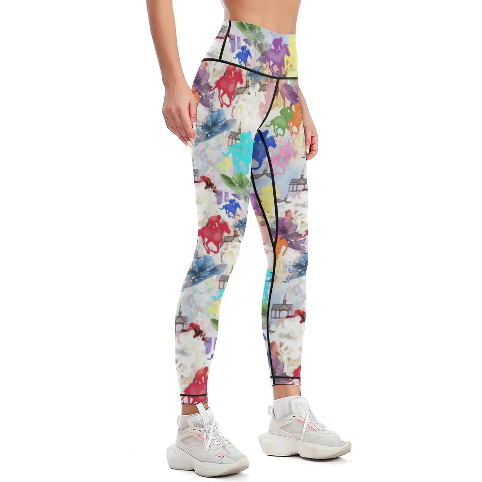 Off to the Horse Races Leggings joggers for gym's sportswear Womens Leggings