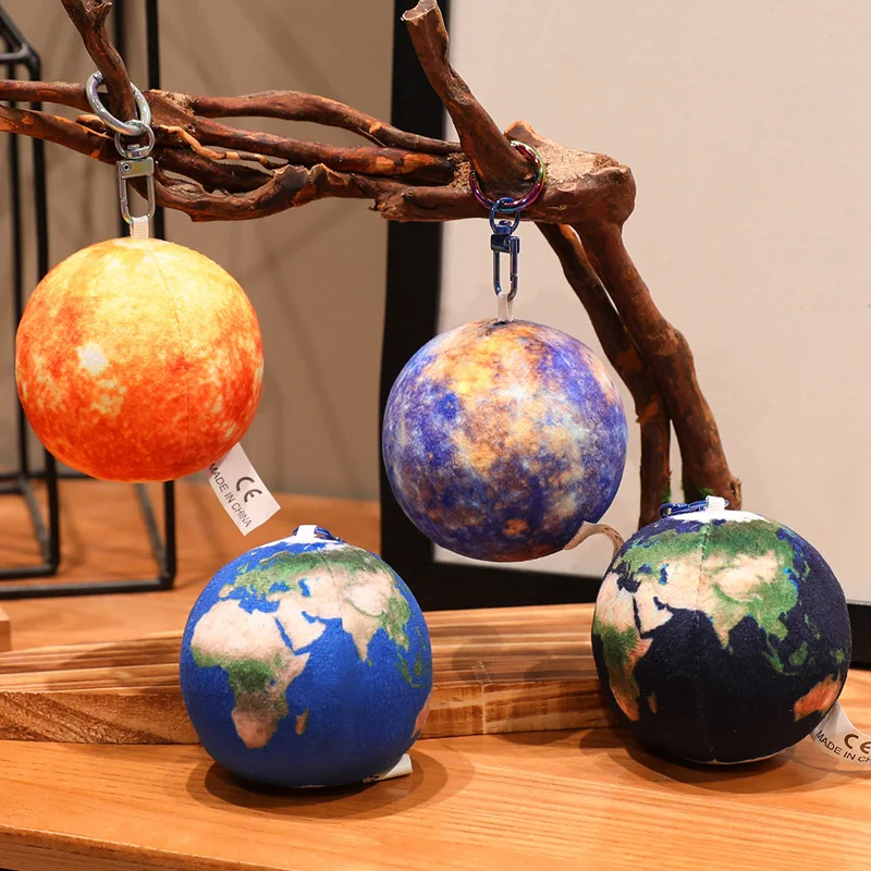 17cm/27cm Simulation Planet Plushies Stars Earth Moon Sun Martian Mercury Sphere Plush Toy Pillow Room Decor Boy Birthday Gift