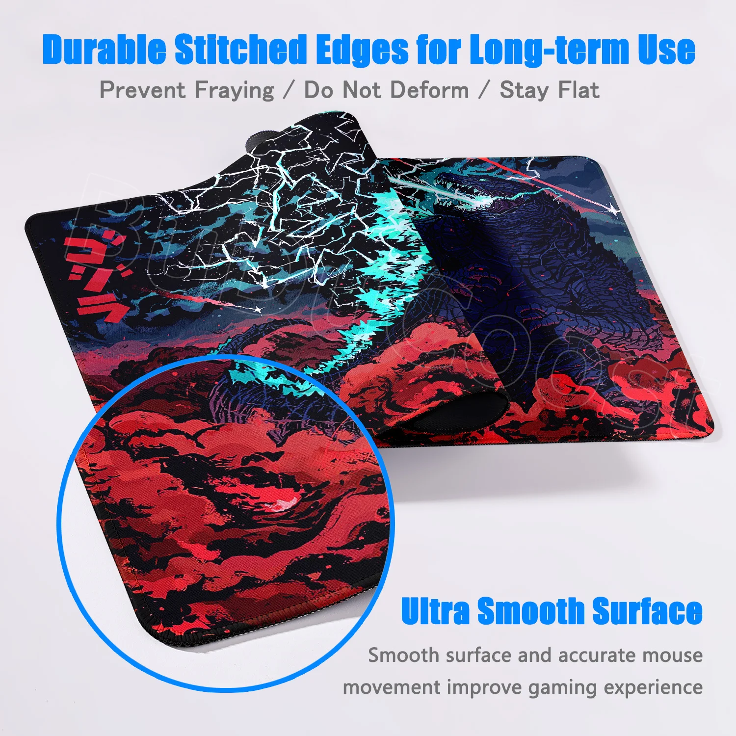 G-Godzillaes ماوس الوسادة نمط شخصي 900x400 مللي متر XXL Lockedge مكتب كمبيوتر محمول لعبة الكمبيوتر حصيرة مكتبية الجدول لوحة المفاتيح ماوس الوسادة #4